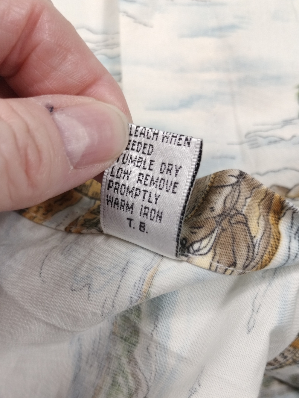 Pierre Cardin White Floral Tropical Print Shirt Size Medium #33 - Picture 6 of 11